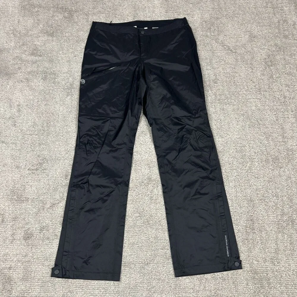 Mountain Hardware Exponent Pants Womens Large Hiking Black Waterproof Vapordry